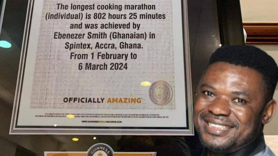 Ghana’s Chef Smith apologises for faking Guinness World Record