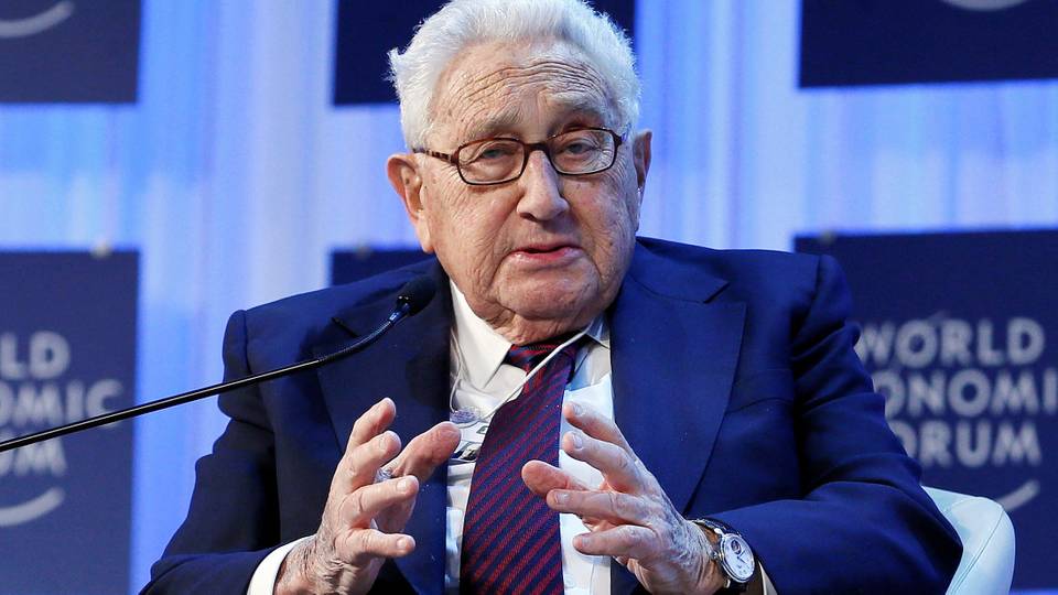 The late controversial US diplomat Henry Kissinger in Africa