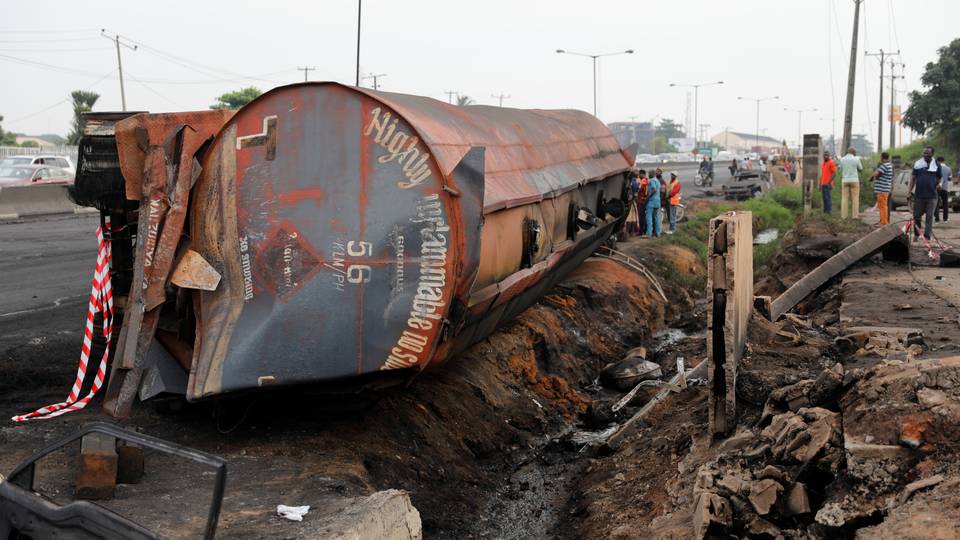 Fuel tanker blast kills at least 60 in northern Nigeria