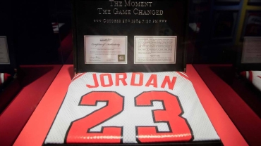 Michael Jordan's red jersey sells for $4.68 million in an auction