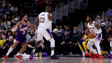 Father and son: LeBron, Bronny James play together in historic NBA game